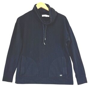 Vineyard Vines Jacket Sz XS Pullover Drawstring Cowl Neck Fleece Sweater 1/4 Zip